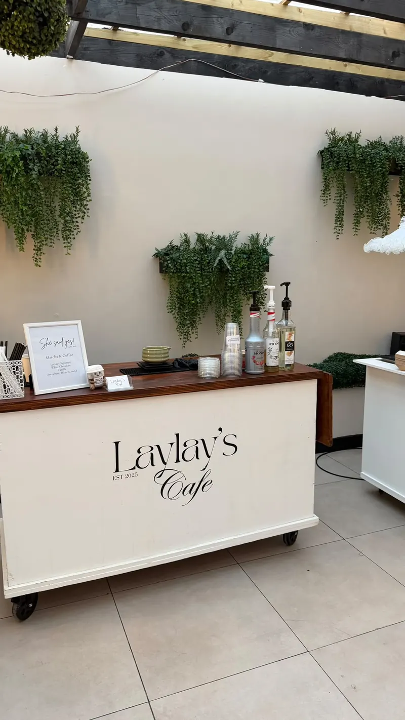 Laylays Café’s carefully arranged boutique drinks counter